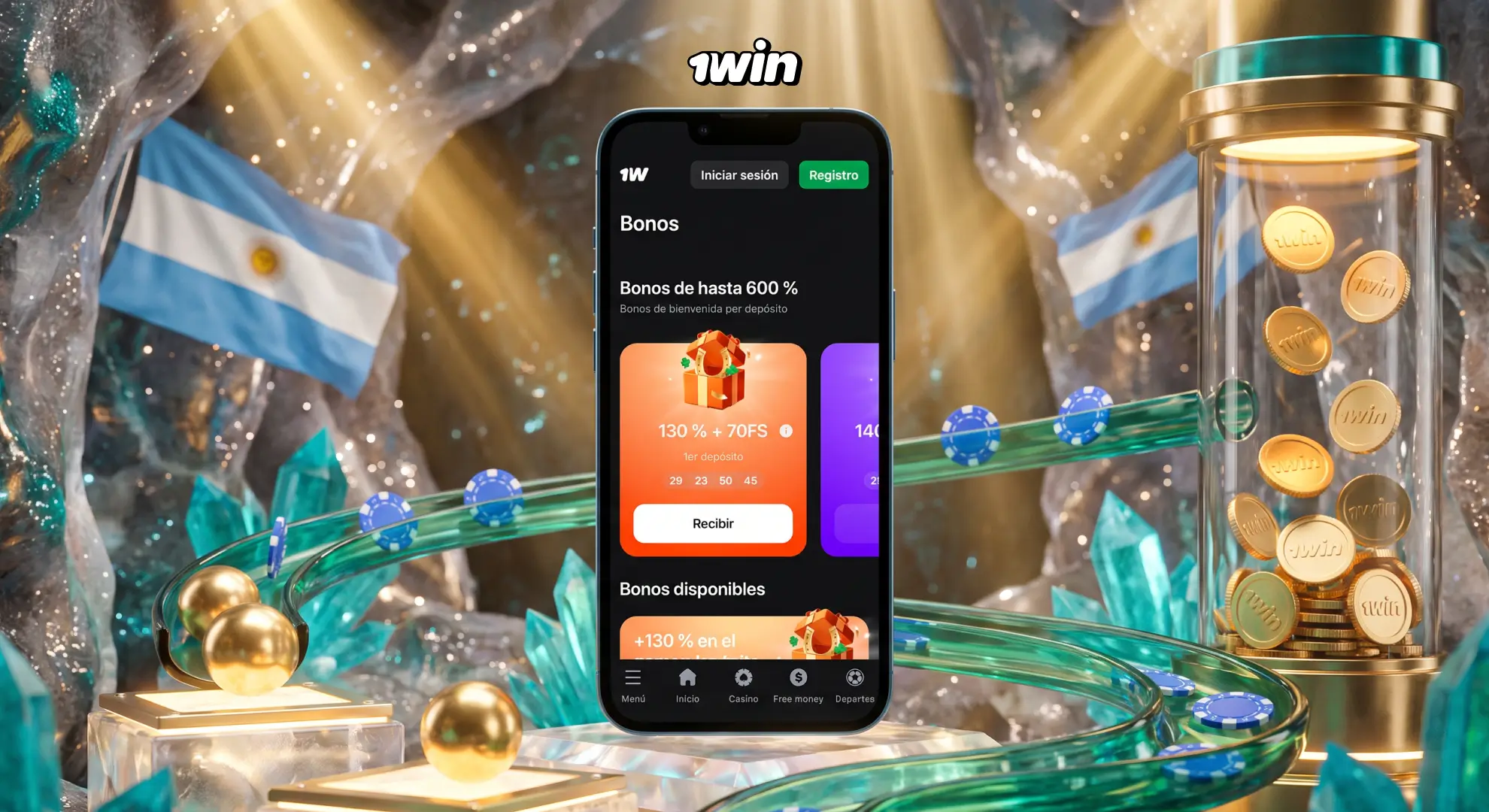 Vouchers y códigos de bonificación de 1win Argentina