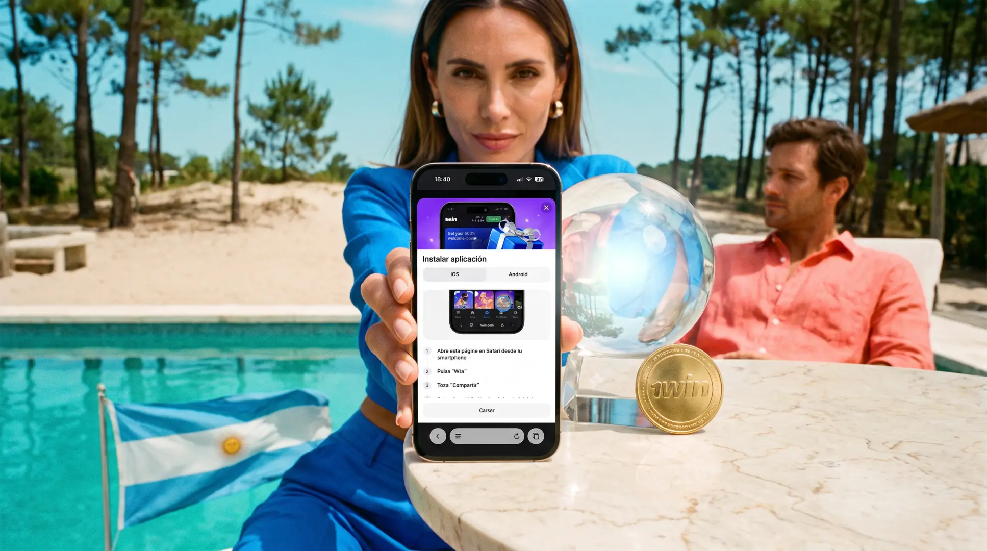 Registro e inicio de sesión en 1win Argentina