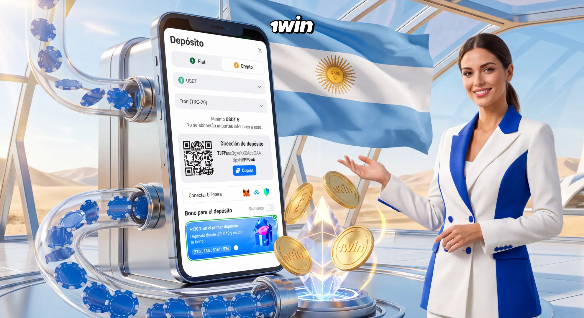 Métodos de pago de 1win Argentina en pesos
