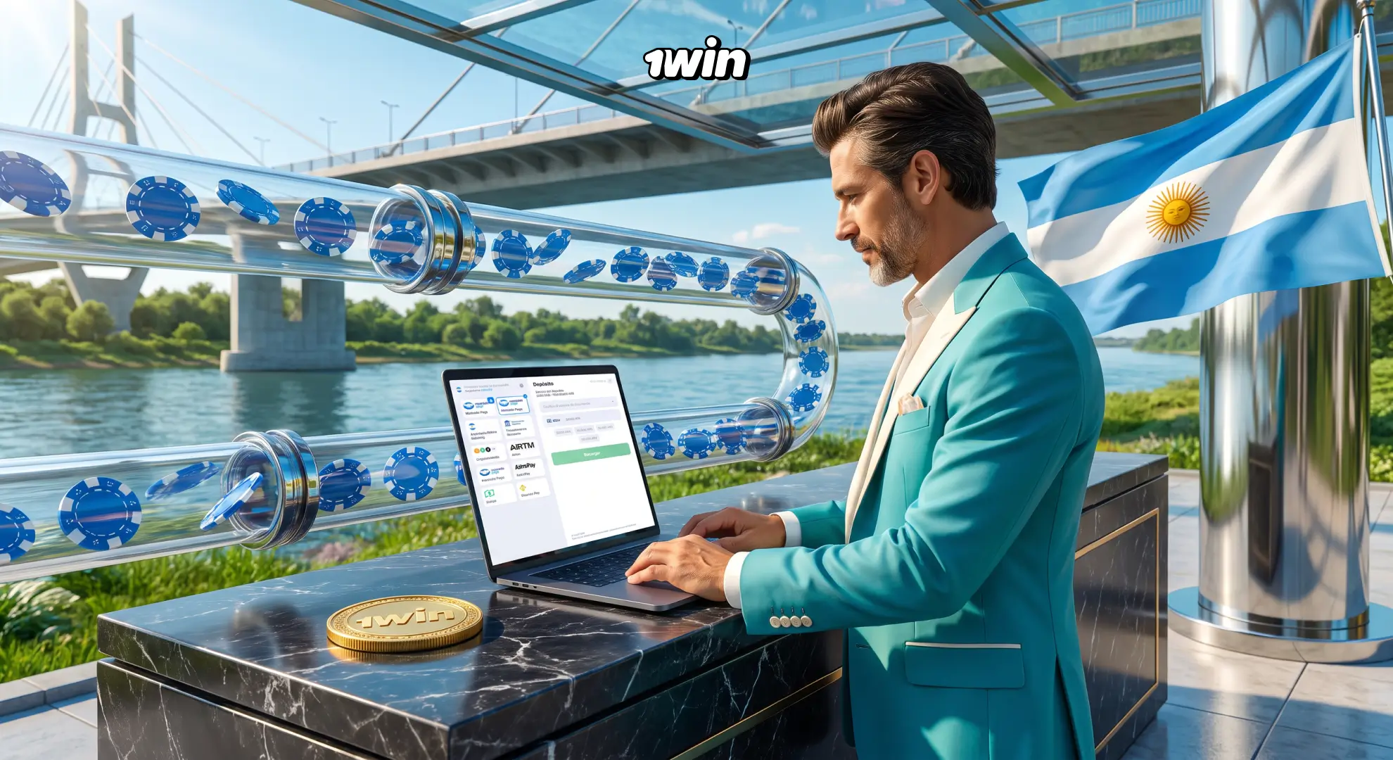 Depósitos y retiros en criptomonedas en 1win
